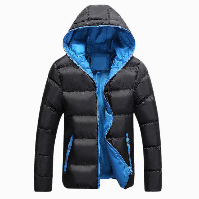 Parkas Men Winter Jacket Long Thicken Coat Warm Cotton Hooded Outwear Overcoat Drop Shipping