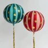 2 22-Inch 4D Striped Star-Shaped 3D Round Aluminum Foil Balloons Birthday Party Decorations Suitable for 1St Birthday Party Venue Decoration Aluminum