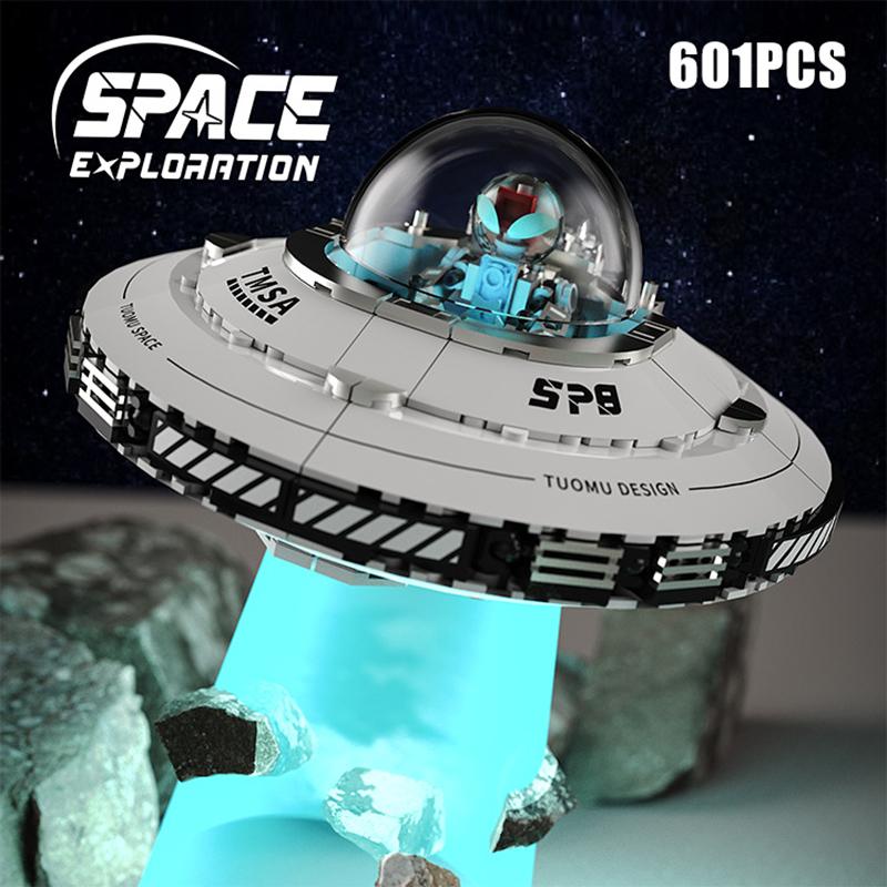 High-Quality Technical High-Quality Ufo High-Quality Spacecraft High-Quality With High-Quality Lights High-Quality Building High-Quality Blocks