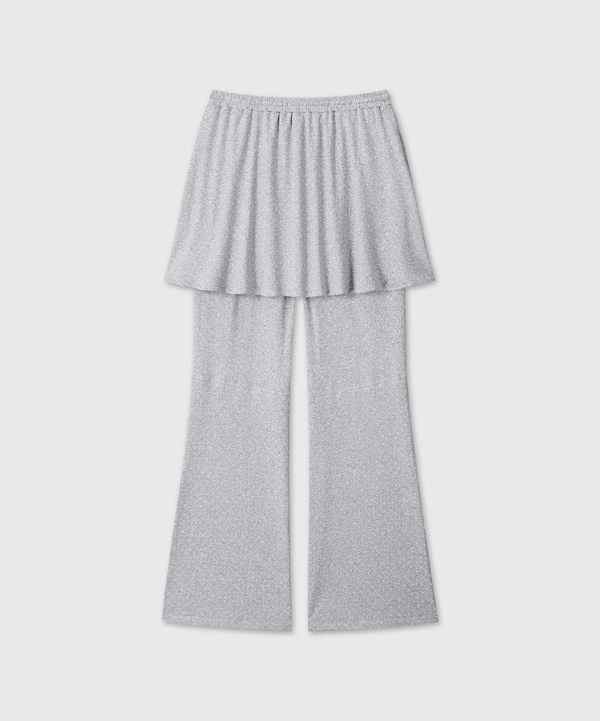 Miyuki Miuki Skirt Pants (Melange Gray)