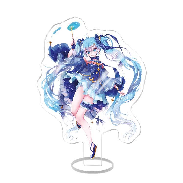 Anime Acrylic Stand Double Sided Artwork  Hatsune Miku Sakura Miku School Campus Figure Merchandise Otaku Collection