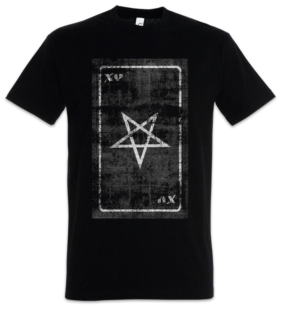 

Tarot The Devil T-Shirt Card Cards Symbol Sign Logo Insignia Chariot Satan 4XL