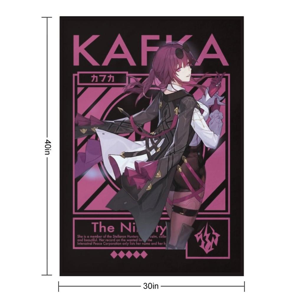 HONKAI STAR RAIL KAFKA Throw Blanket bed plaid for sofa Hairy Comforter Blankets