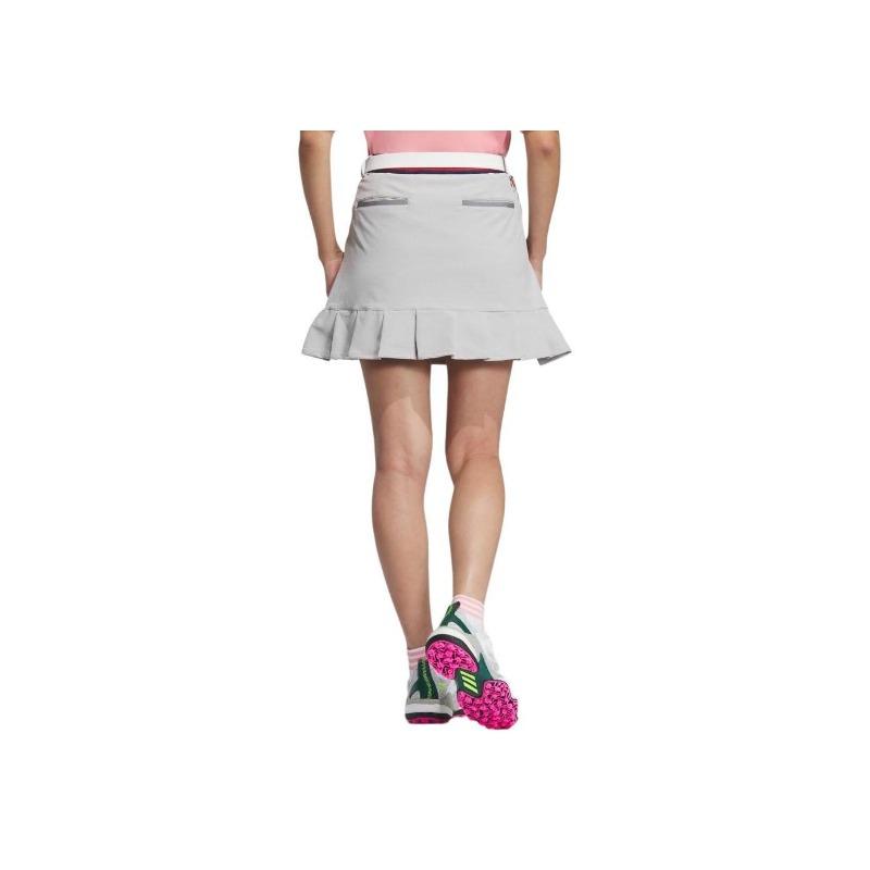 adidas Performance Damen Hellgrauer Golf Falten-Sportrock IS4747