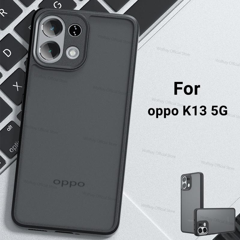 For oppo K13 5G Case oppo K13 5G Cover Bumper Luxury Matte PC + TPU Shockproof Anti-Fingerprint Protective Cover For oppo K13 5G