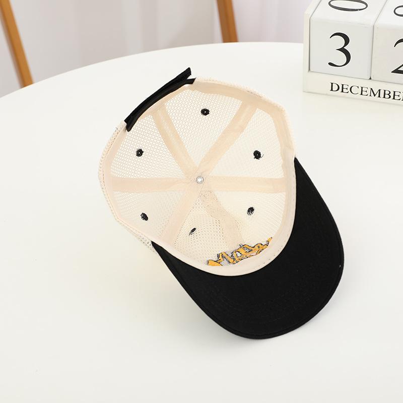 Cartoon Car Boys Mesh Baseball Cap Children Summer Sun Hat Color Block Kids Duckbill Caps Net Breathable Baby Sunscreen Visors