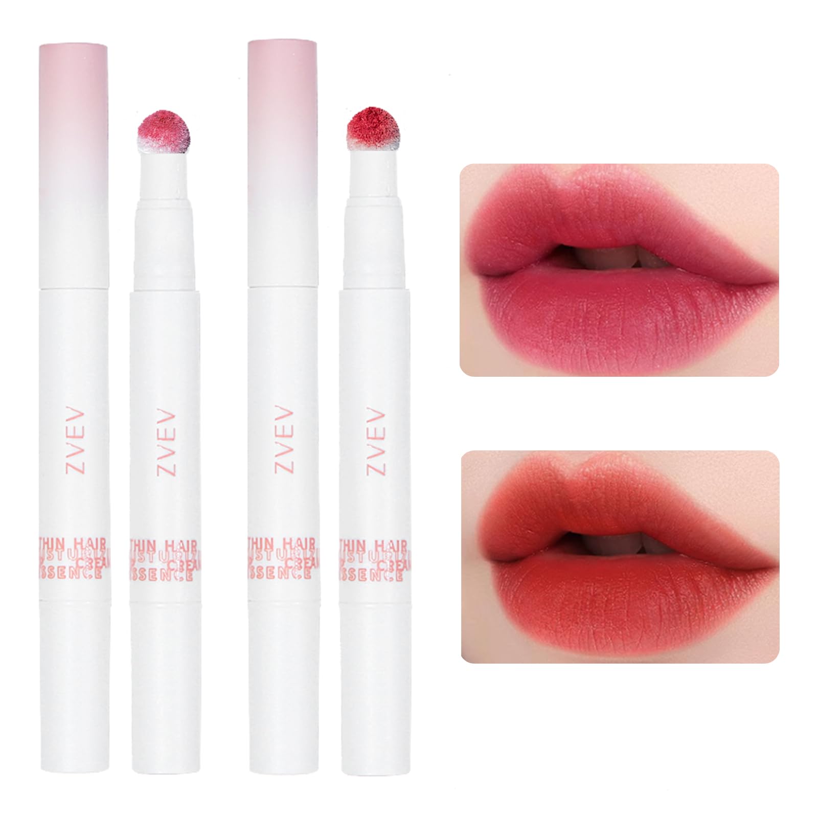 

ZVEV Mousse Velvet Lip Powder Cream Увлажняющий румяна для губ Блеск для губ Cup Red Стойкий антипригарный (Жожоба + Бегония)