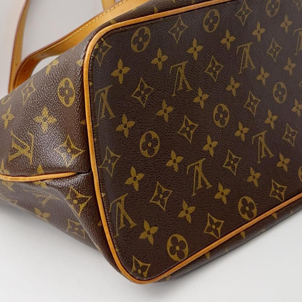 [Pre-Owned] Palermo Large Brown Coated Canvas Monogram Shoulder Bag - Very Good #1WF1FU7