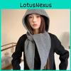 Knitted Hat And Scarf Set For Women Winter Warmth With Letter Design For Casual Wear