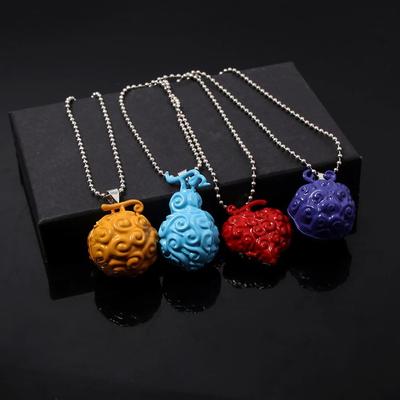 Klassische Anime Halskette Teufelsfrucht Anhänger Halsketten Ketten Für Frauen Männer Halsband Hals Schmuck Zubehör Neue Stil