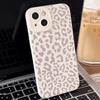 Animal Minimalist Gray Leopard Print Phone Case For iPhone 16 15 14 Pro Max 13 12 11 XS X XR 7 8 Plus 16 Shockproof Bumper Cover