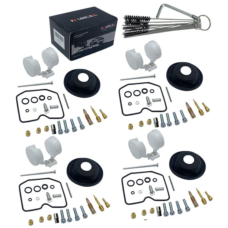 

[LandTank] Compatible with Kawasaki 1985-1989 KPS GPZ400R GPZ400 ZX400D ZX400-D1/D2/D3/D3A/D4/D4A Keihin CVK30 Carburetor Repair (Set of 4)