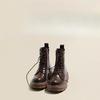 Fashion Genuine Leather Boots for Women Motorcycle Boots Women Thick Bottom Stitching Short Boot Classic Simple Style Women Ankle Boots