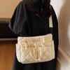 Women's Shoulder Bag, Large-Capacity Casual Multifunctial Commuter Handbag, Versatile Diamd Quilted Design Crossbody Bag