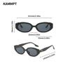 KAMMPT Vintage Oval Sunglasses Women Fashion Retro Female Sun Glasses New in Trendy Luxury Brand Designer Lady Shades Eyewear