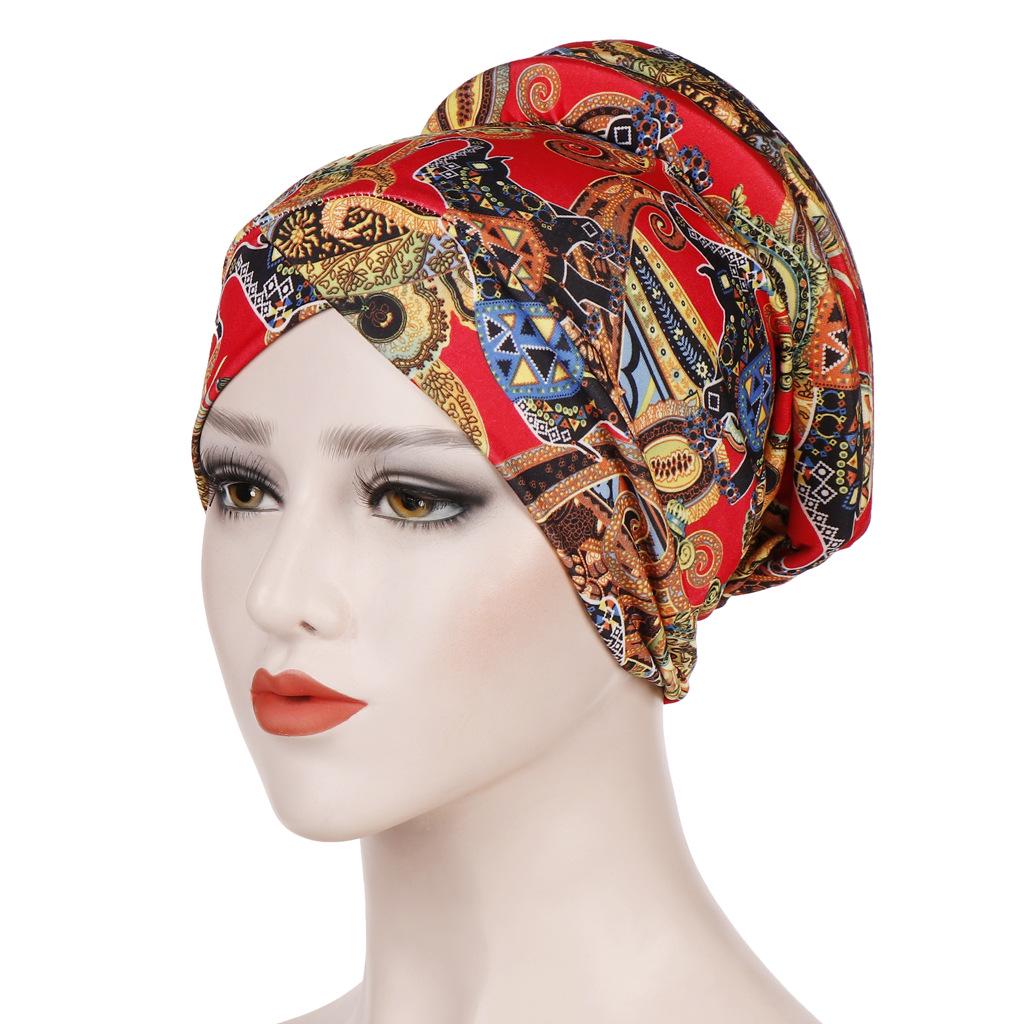 New Small Floral Leopard Print Cotton Bandana Hat Chemotherapy Head Wrap
