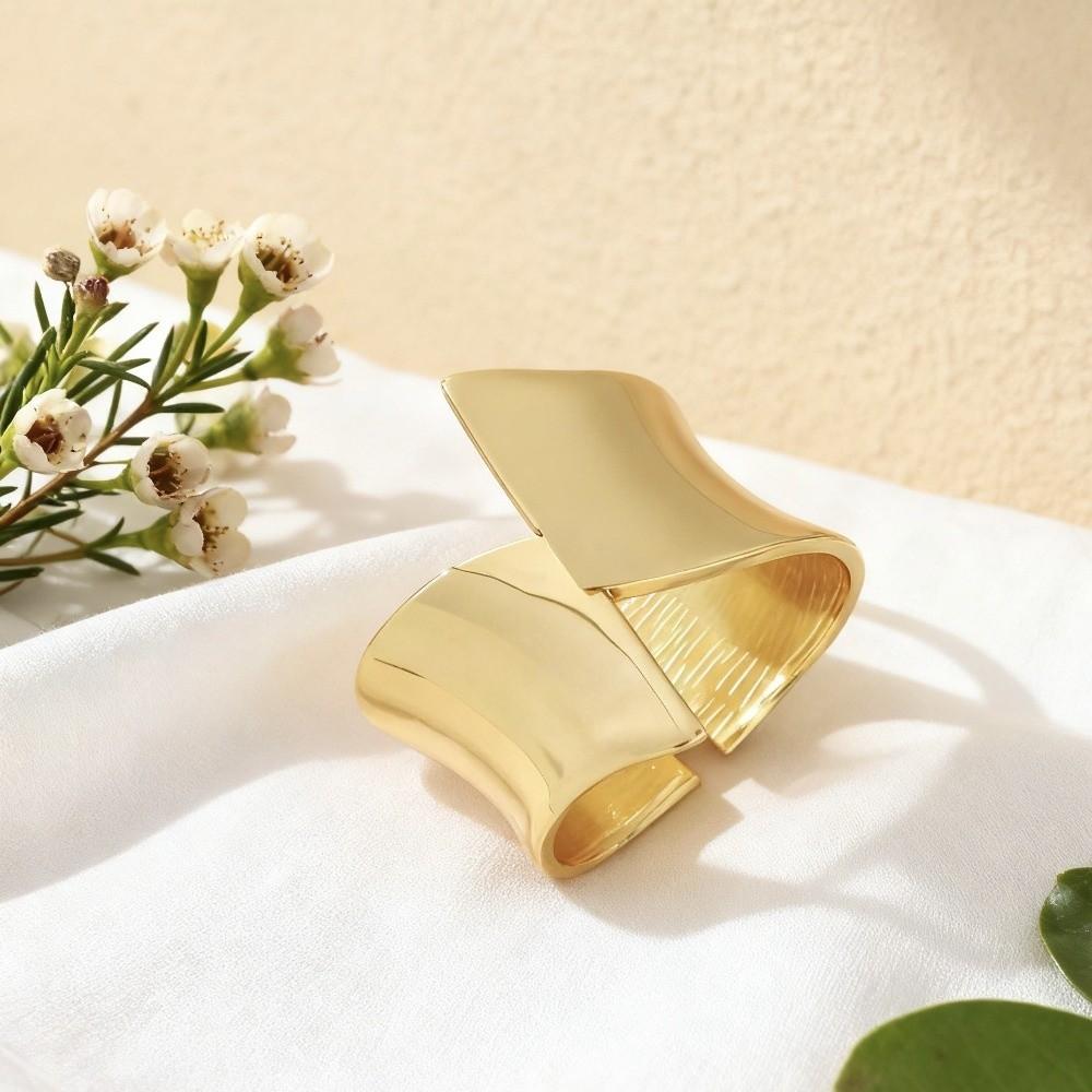 Goth Chunky Heavy Bracelet Exaggerated Fashion Punk Bangle Open Wide Open Bracelet Party Jewelry