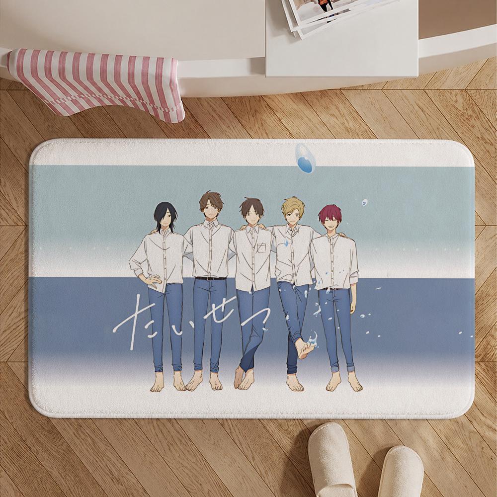 Anime-Cool Doji DanshiS Floor Mat Soft Non-Slip Bath Mat, Bedside Carpet, Absorbent Doormat for Home