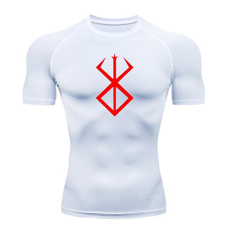 Men's Quick-Dry Compression T-Shirts: High Elastic, Moisture-Wicking Activewear for Basketball, Fitness, and Running.