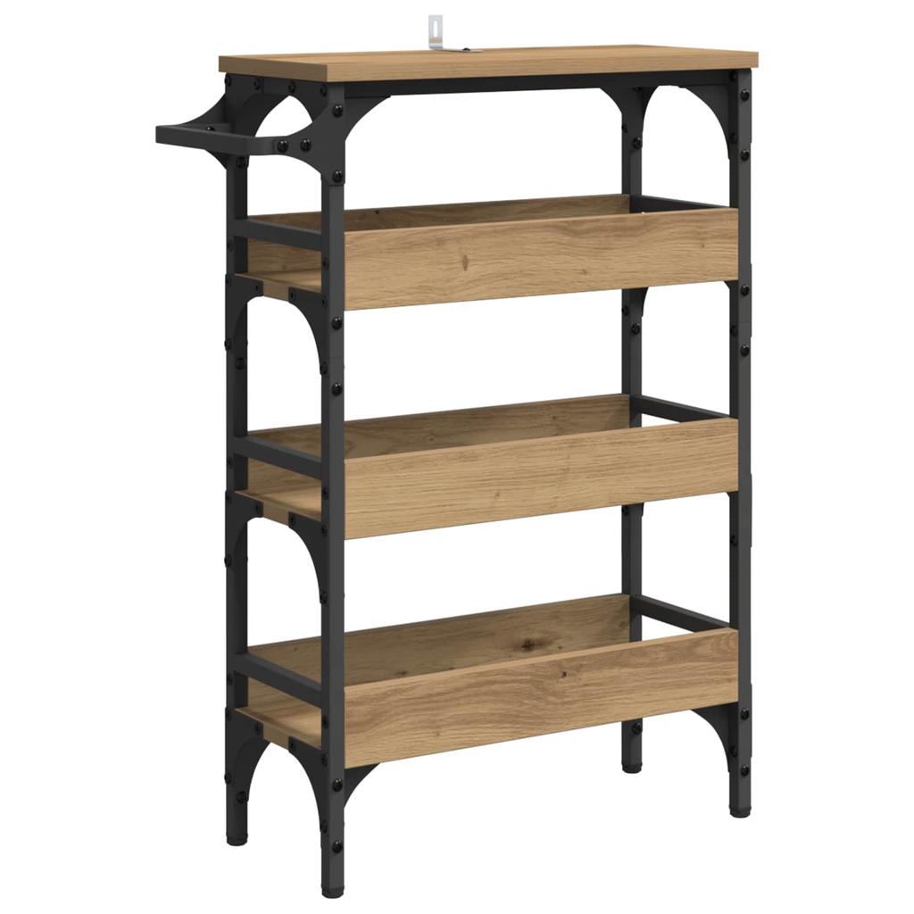 Kitchen Trolley Artisan Oak 53 x 20 x 76 cm Wood Based Panel
