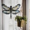 Dragonfly Acrylic Suncatcher Stained Glass Effect Bohemian Window Hanging Ornament for Indoor Outdoor Garden Decor Gifts for Mom Women