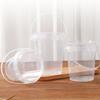 5/10/15/20Pcs Disposable Cups with Lids And Straws Large 700ml Clear Plastic Drink Cups Handheld Design Drink Cups