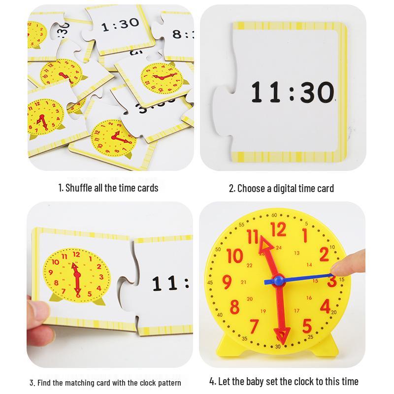 Multifunktionale Kleinkind-Digitaluhr: Montessori Zeitlehrmittel-Set für Früherziehung