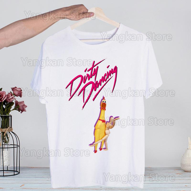 Dirty Dancing Movie Harajuku T Shirt Men Retro Washed Tops Tees Harajuku Tshirt Streetwear Hip Hop Male T-shirts