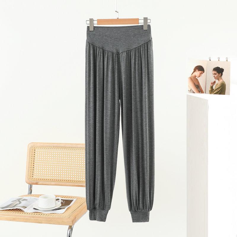 Women's Summer Modal Yoga Long Pants Loose Fit Trousers Plus Size High Waist Dance Workout Square Dance Harem Pants