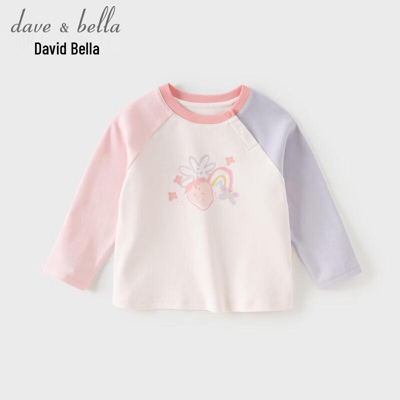 DAVE&BELLA Girls' Long-Sleeve Cotton T-Shirt