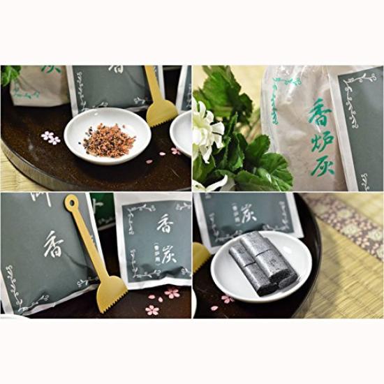 Butsuendo Brand: Incense Burner Set [Perfect for Burning Incense and Rotating Incense Burners: Unshu Incense Set] for Memorial Services, Obon,