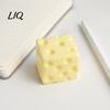 Decorative Stress Relief Toy Shapeable Cheese Squeeze Toy, Block Sensory for Relief, Moldable Cube Pinch Home Office Classroom Soft Reliever