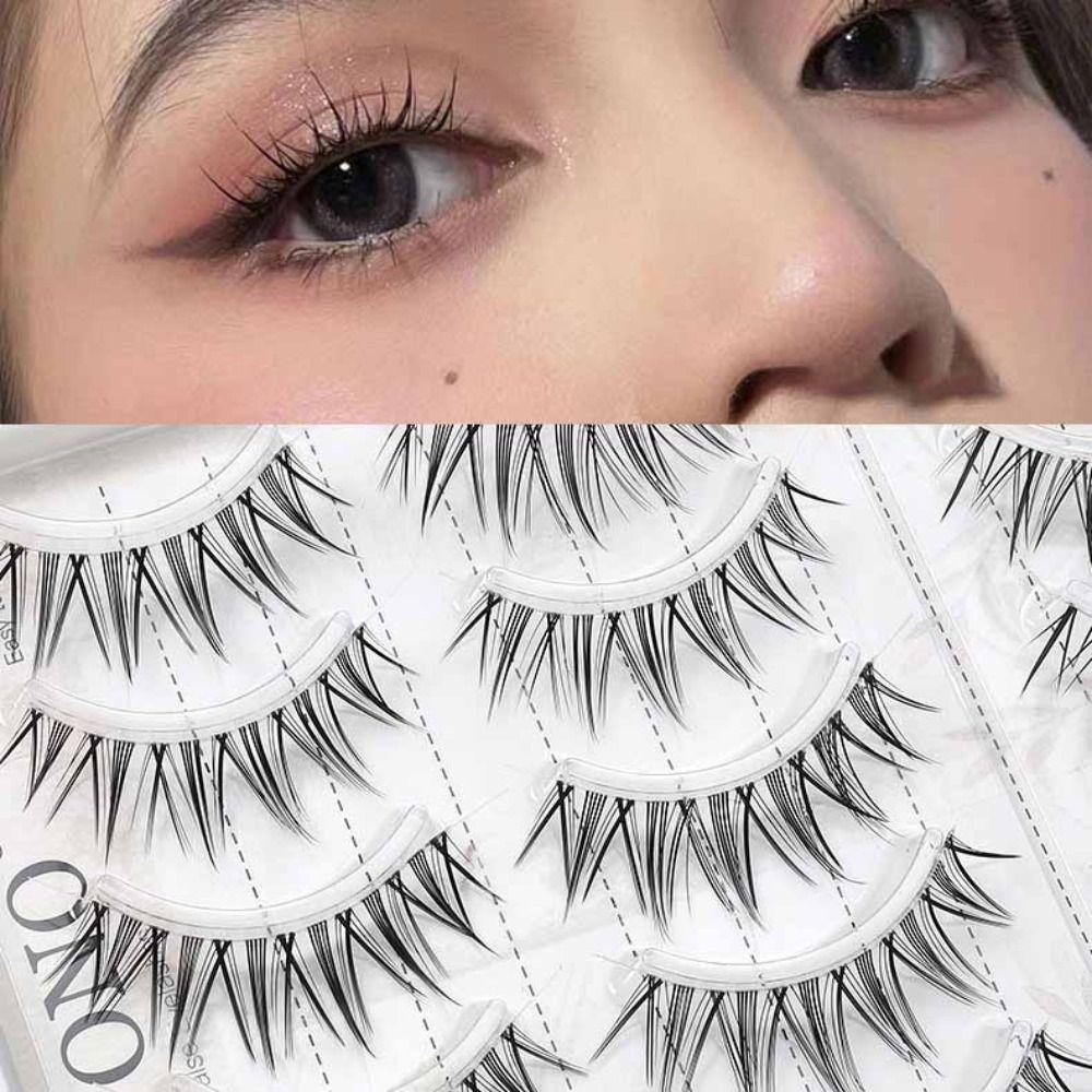 Lashes Extension Fluffy False Eyelashes DIY Thick Curled Up Eyelashes  Women/Girls