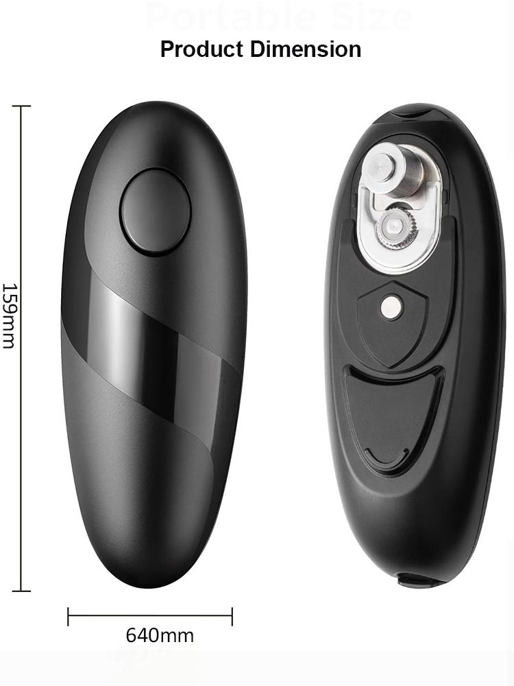 Compact Electric Can Opener - One Touch Automatic Jar & Bottle Opener Ideal for Seniors with Arthritis - Kitchen Gadget