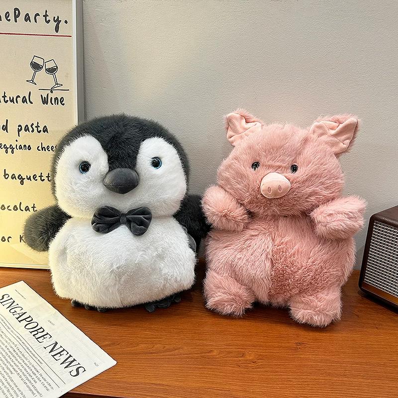 Cute Pig Stuffed Hot Water Bag Charging Explosion-Proof Heating Pad Belly Penguin Hot-Water Bag Electric Heater Hand Warmer