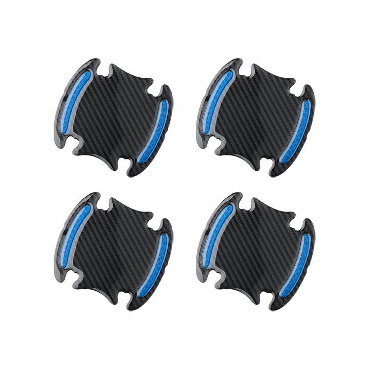 Car Door Handle Bowl Scratch Protective Stickers Carbon Fiber Protector Cars Sticker Car Handle Anti-collision Protection Strip