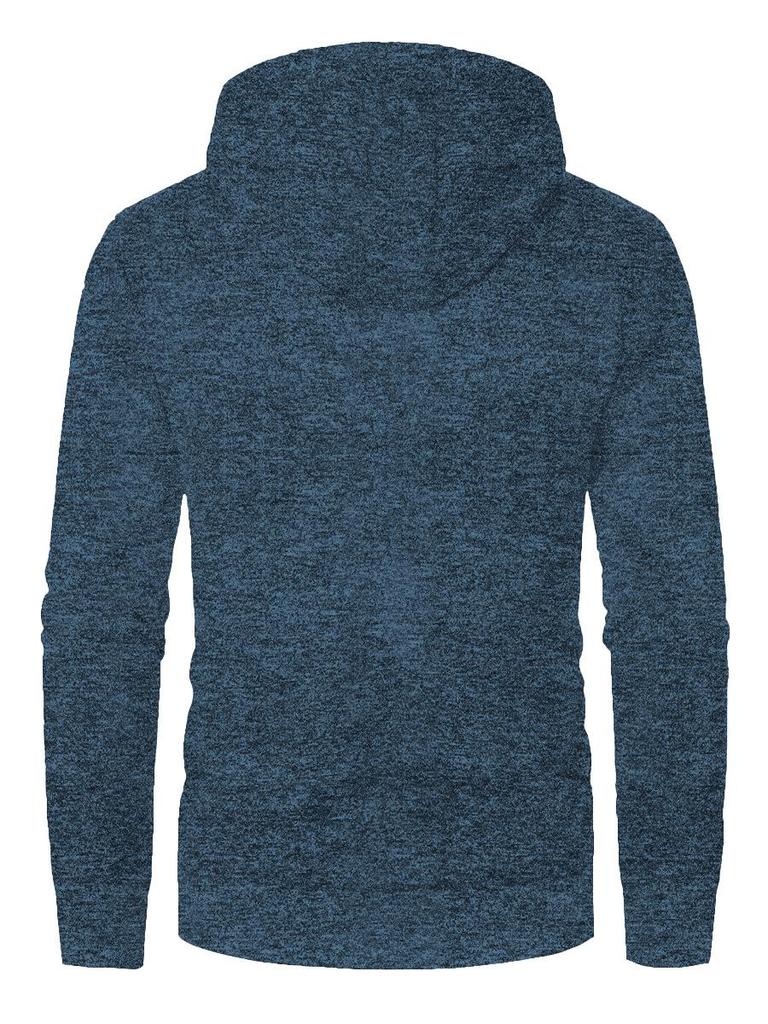 Men's Casual Jacquard Knit Hoodie Cardigan