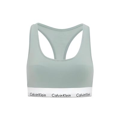 Modern Attraction Color Block Logo Bottom Trim Short Sports Tank Top Women Tops Light-Green QF3785AD-5G0