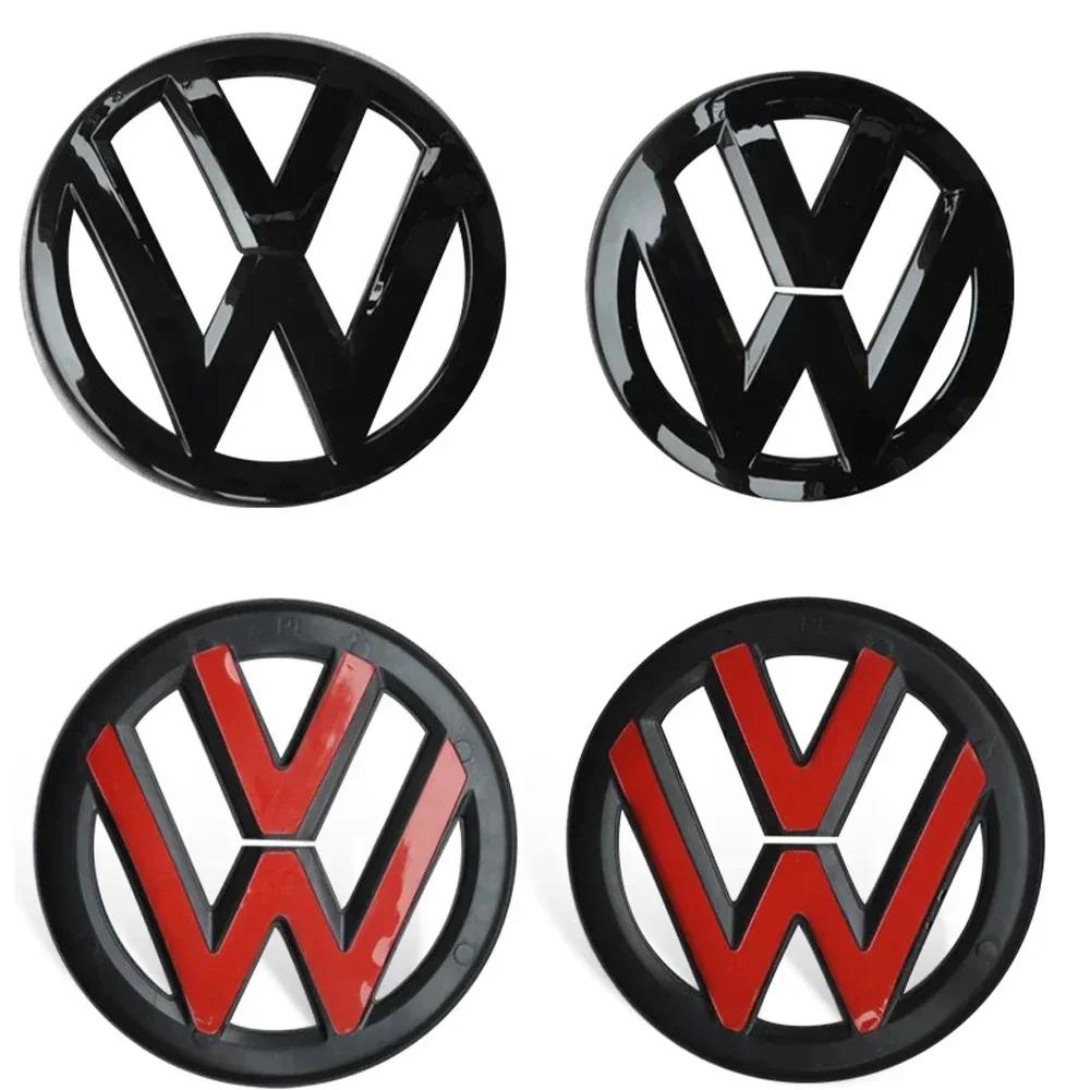 HAT1 2Pcs Car Front Grill Rear Emblem Lid Covers Logo Sticker For Volkswagen VW GOLF 5 6 7 8 MK5 MK6 MK7 MK8 POLO Scirocco sportvan