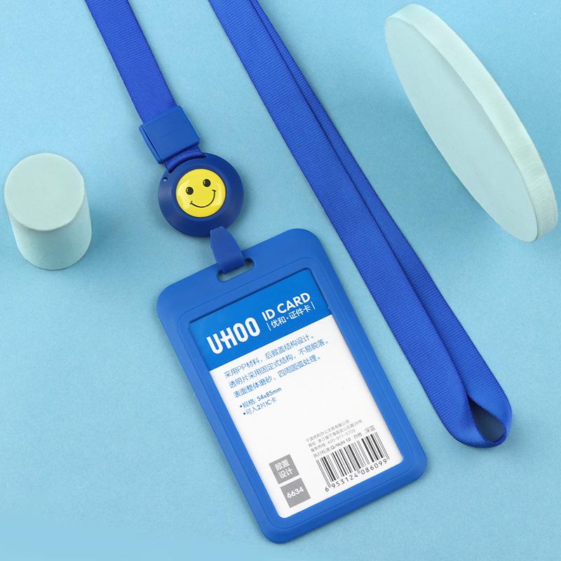 Adjustable ID Badge Lanyard for Employees, Students, Work, and School Cards - Customizable Holder