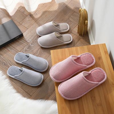 Baumwollpantoffeln Herren Winter Warm Verschleißfest Zuhause Paar Zuhause Weiche Sohle Innenboden Baumwollpantoffeln Herren und Damen Herbst und Winter