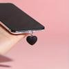 1pc Silicone Anti-Dust Plug Charm with Love Heart Design for IPhone, Type-C, and Android Micro Ports