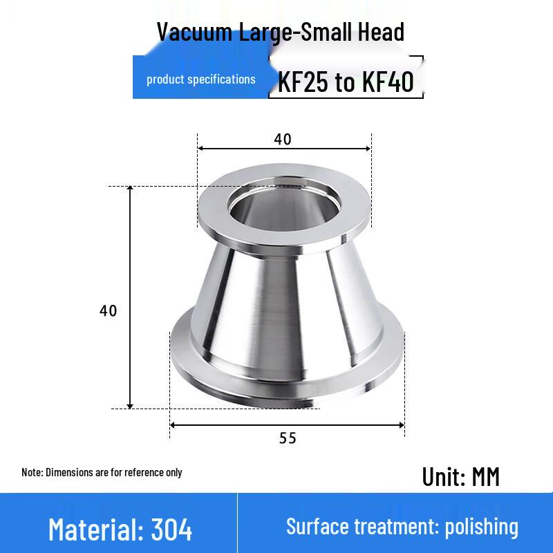 High Vacuum KF Reducers