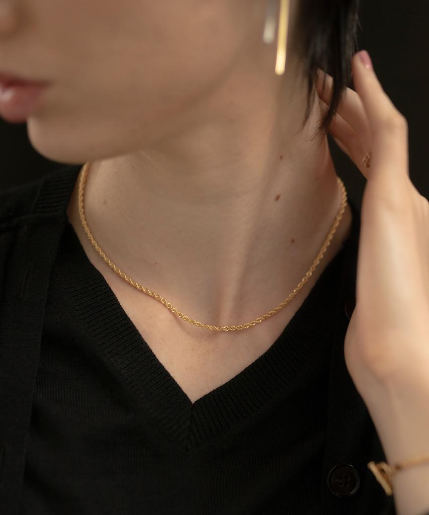 Novice Tokyo Rope Chain Long Choker Necklace / Gold