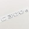 Chrome Black Car Styling Logo C300de Badge Rear Trunk Emblem Sticker Decals For Mercedes Benz C300e C300de W206 Accessories RL1