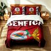 Sport Lisboa E Benfica (14) 3pc Set Suitable for Master Bedrooms Soft and Comfortable an Ideal Gift for Family and Friends Includes One Duvet Cover an