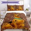 3pcs Scooby Doo pattern bedding set duvet cover set includes duvet cover &pillowcases, perfect all season bedroom decoration & gift