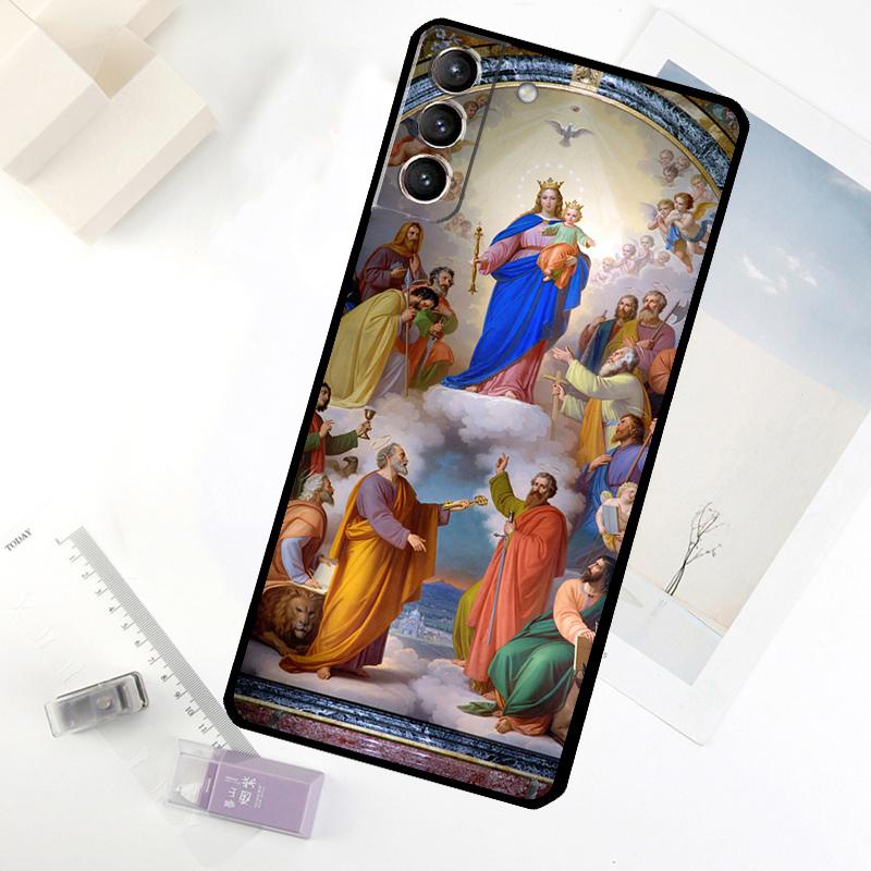 Jungfrau Maria Hoffnung Religiöse Kunst Handyhülle Für Samsung Galaxy S25 S24 S23 S22 S21 S20 S26 Ultra S10 Plus S23 FE S25 FE Hülle