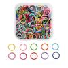 Colored DIY Jewelry Accessories Set Bead Keychain Open Jump Rings Lobster Clasp Hooks Small Screw Eye Pins for Jewelry Making
