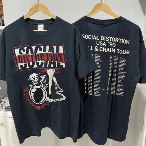Social Distortion Band Shirt Social Distortion Tour Tshirt Unisex S5XL Unisex T-Shirt M